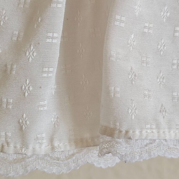 Vintage Fayette Smocked White Red Rose Baby Dress Size 24 Months Holiday - Picture 4 of 10